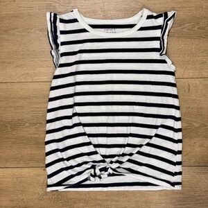 5 for $20 - Carter's Navy and White Striped Shirt size 4T